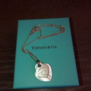 Tiffany & Co. Silver & Shell Heart Necklace
